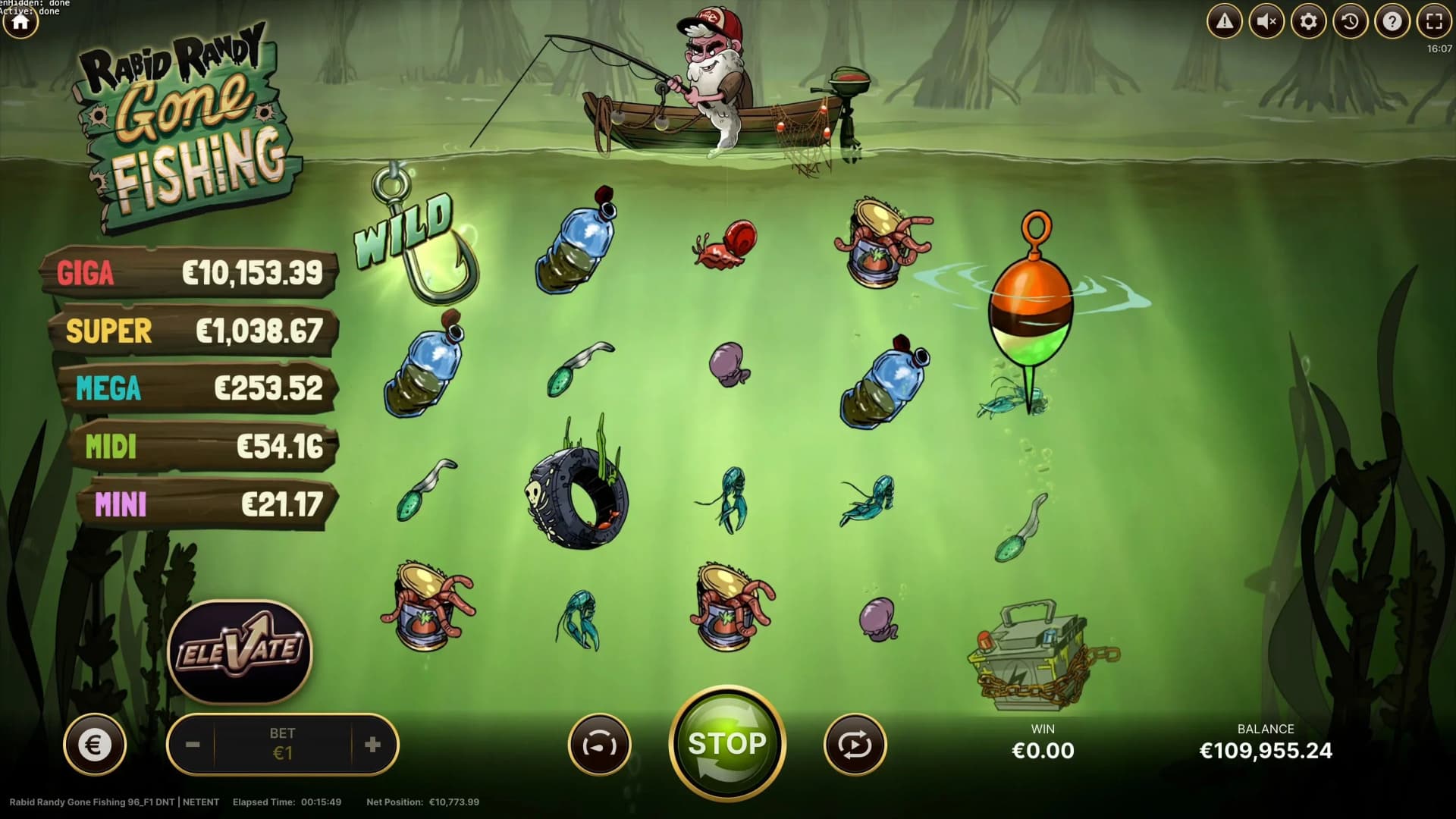 Jackpot fishing session featuring multiple prize tiers and cash multipliers