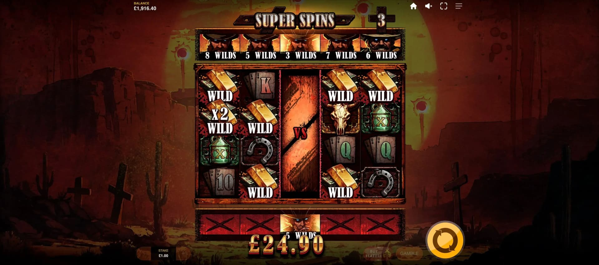Locked Wild symbols persisting through Free Spins round for increased winning potential