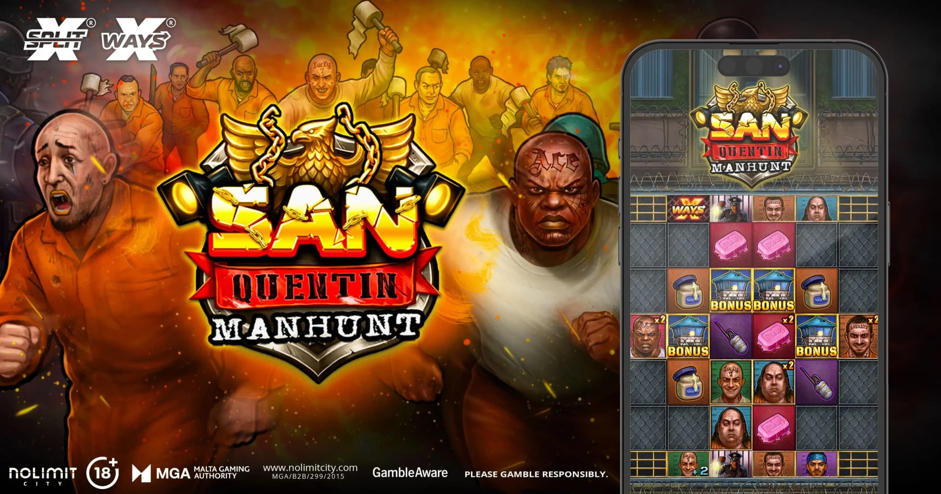 Nolimit City Launches San Quentin Manhunt Prison Break Slot