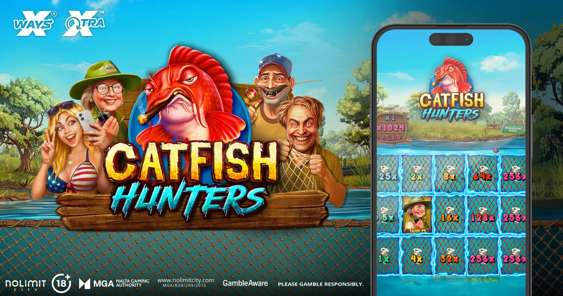 Nolimit City Releases Catfish Hunters with 20,000x Max Win