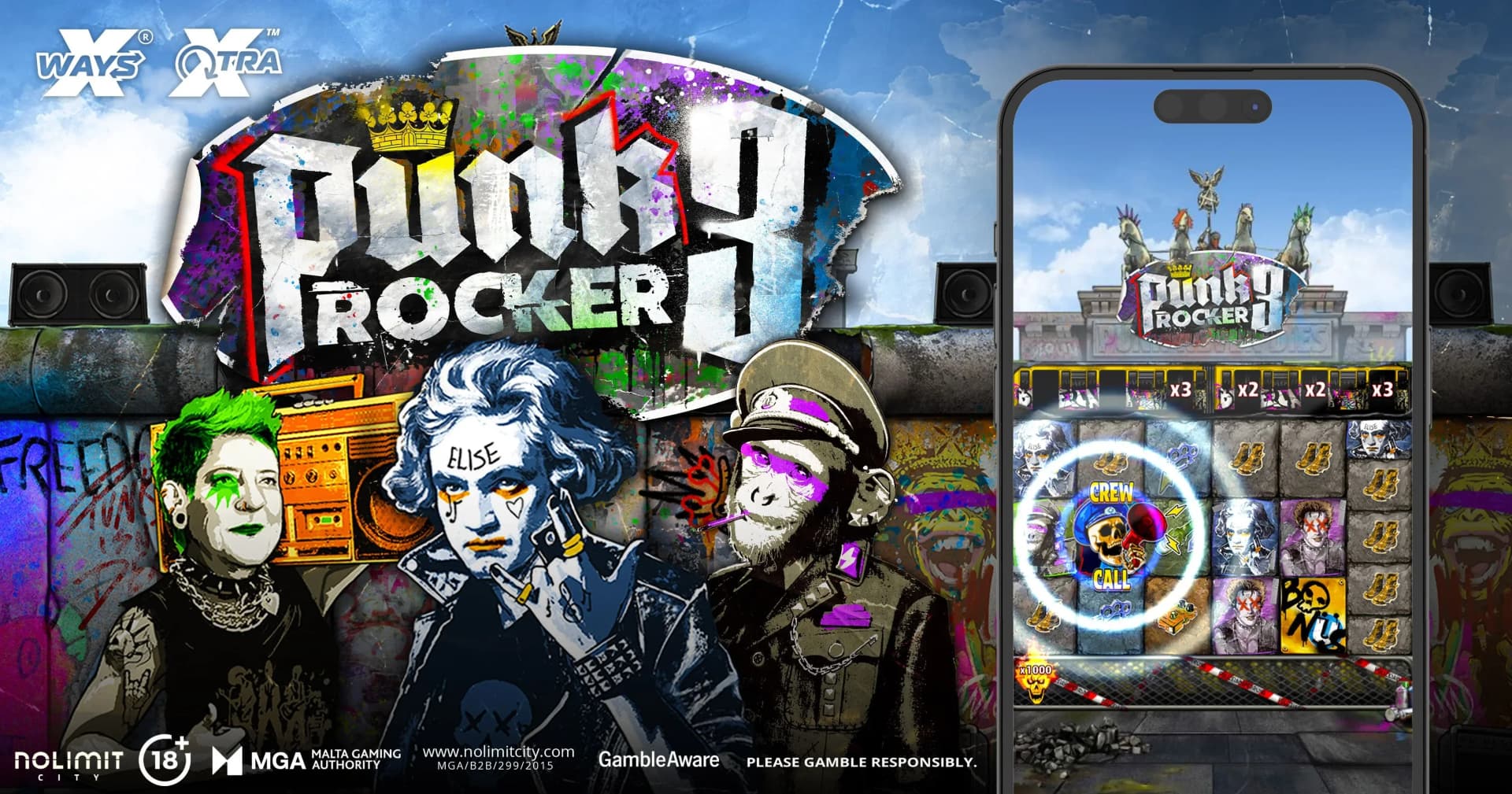 Nolimit City's Punk Rocker 3 Delivers 19,089x Max Win