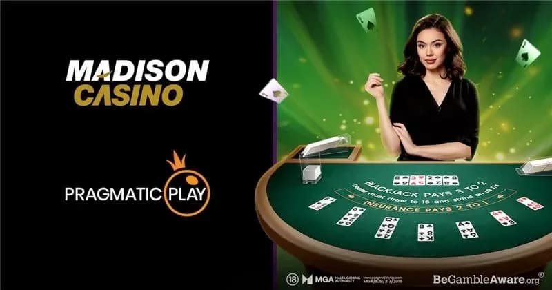 Pragmatic Play Launches Branded Live Tables for Madison Casino