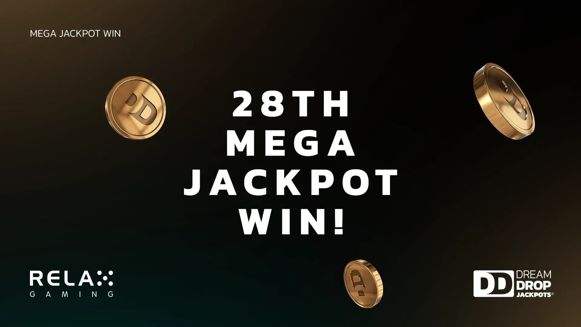 Relax Gaming Hits 28th Dream Drop MEGA Jackpot Winner