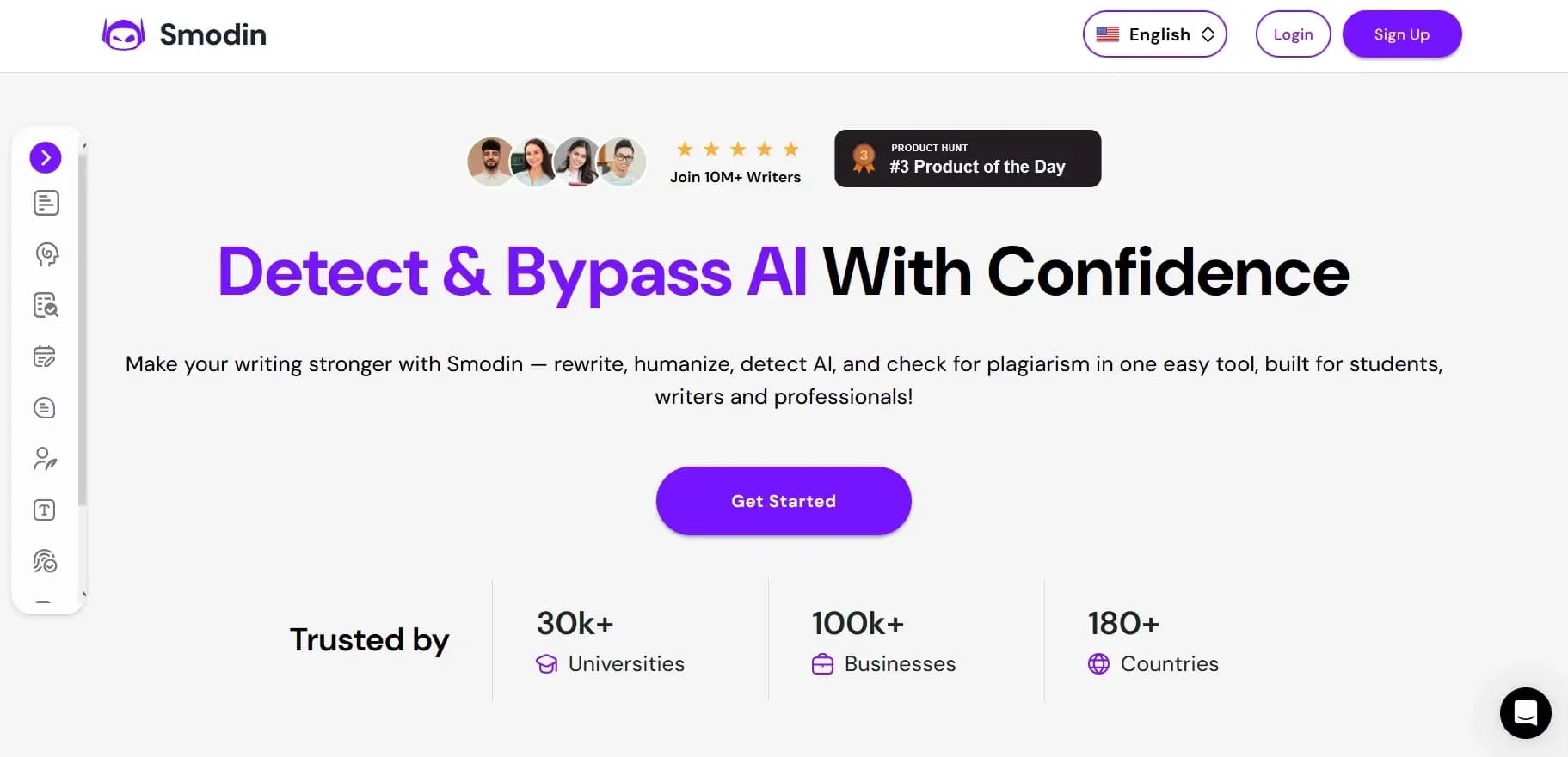 Smodin.io's comprehensive content verification suite trusted by 100,000 businesses globally