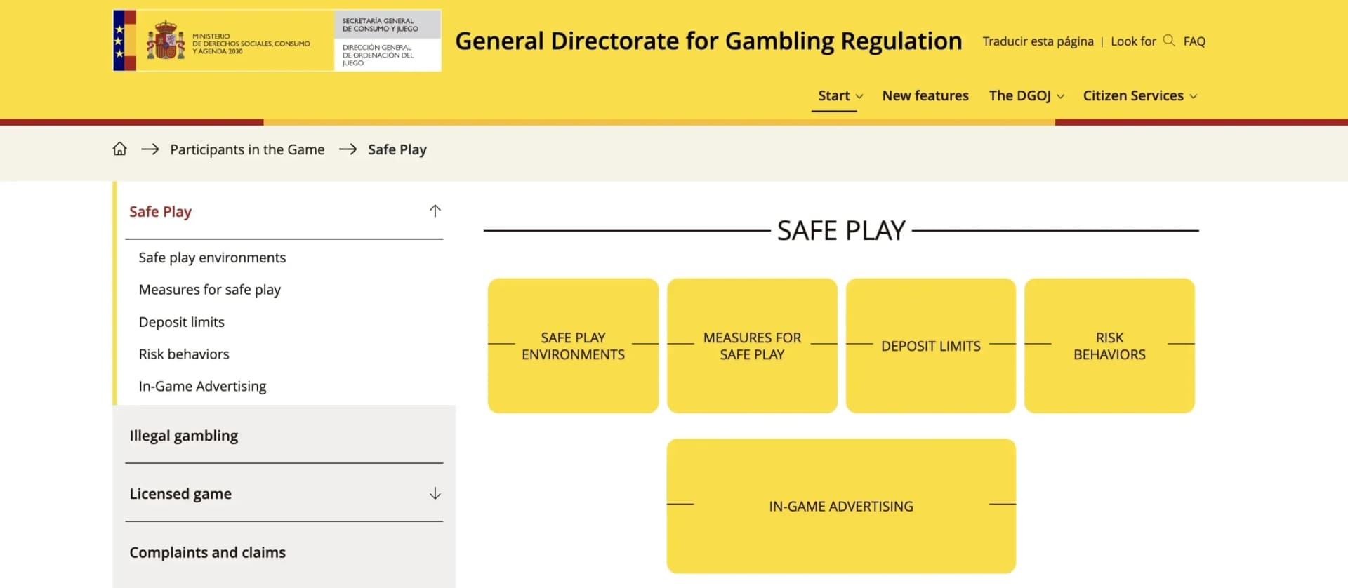 Spain's responsible gambling and consumer protection regulatory guidelines