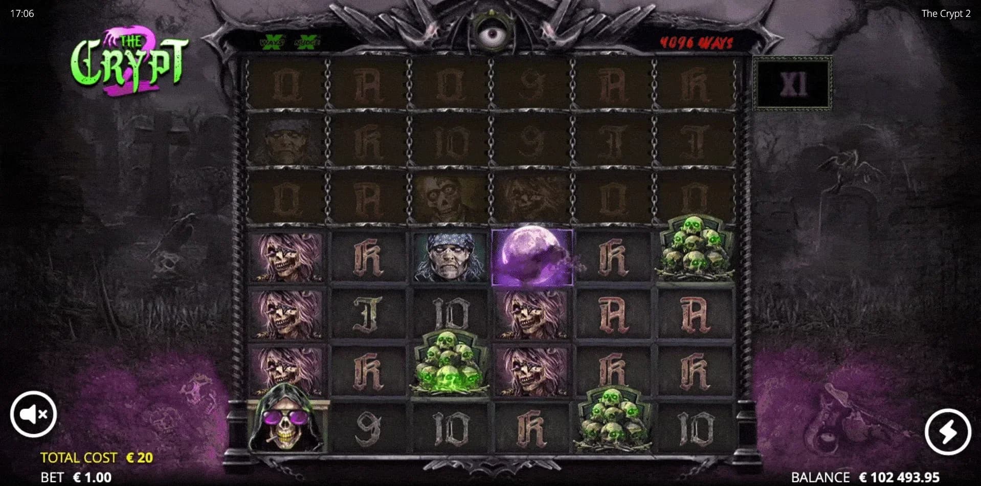 The Crypt 2 sequel gameplay showcasing Nolimit City's evolved mechanics and 2026 release