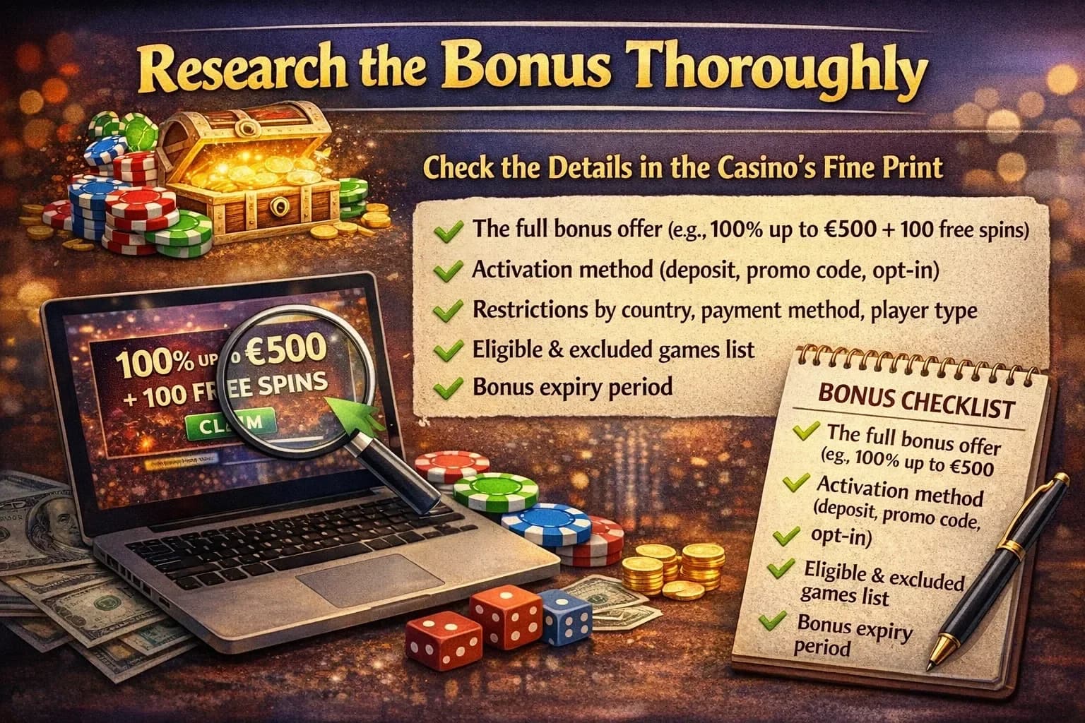 Thorough research forms the foundation of trustworthy casino bonus reviews