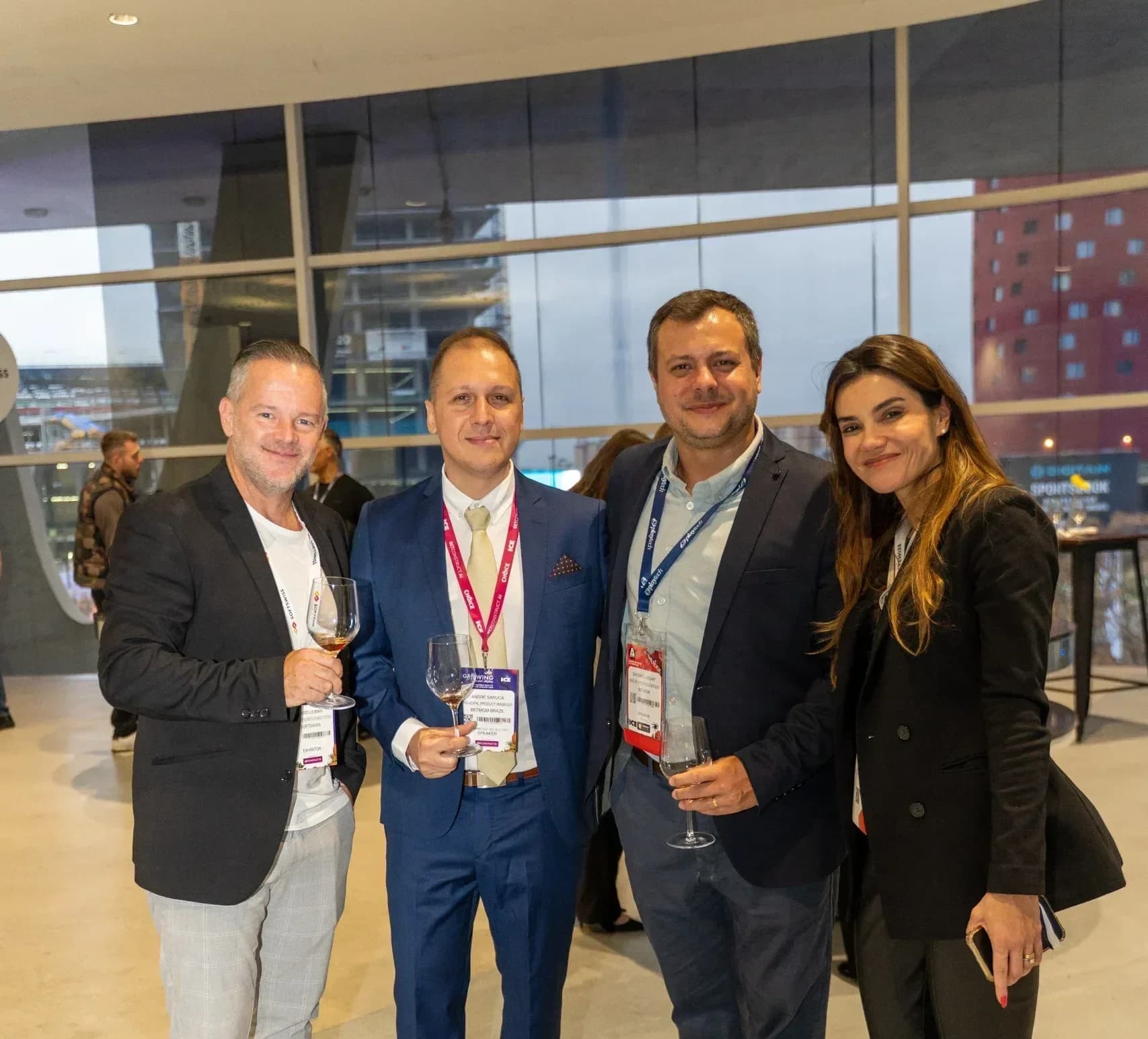 VIP guests network at La Dama restaurant in Barcelona