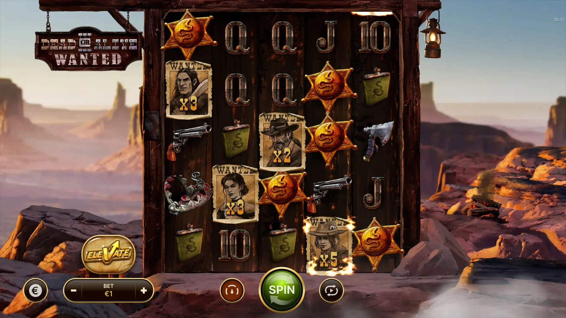 Wanted Wilds merge across reels combining multipliers for strategic base gameplay